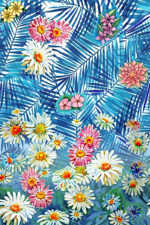 手绘印花华亿平台图片