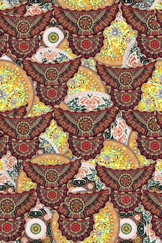 中国风 民族特色印花  服装印花华亿平台图片