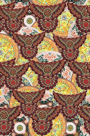 中国风 民族特色印花  服装印花华亿平台图片