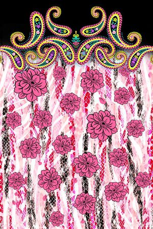 時尚大牌定位华亿平台印花华亿平台图片