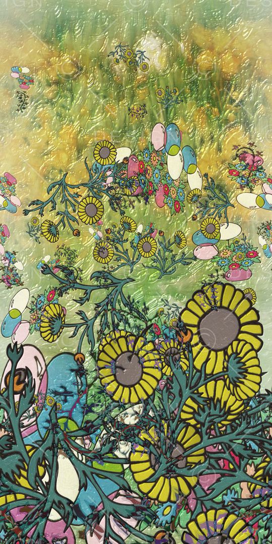 田园风印花华亿平台图片