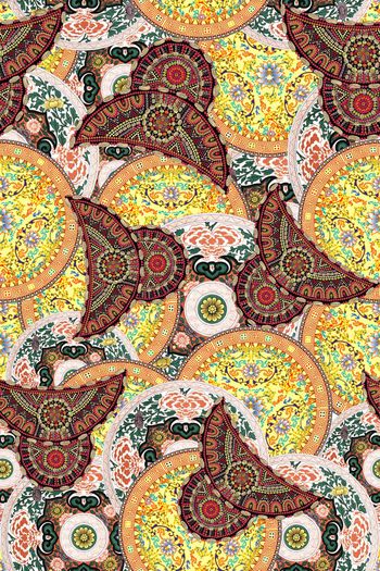 540088-中国风 民族特色印花