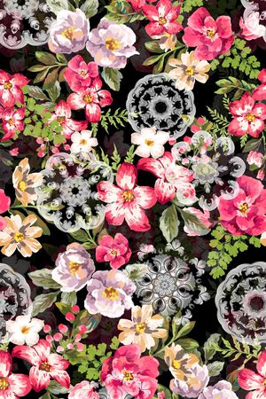 花朵印花华亿平台图片