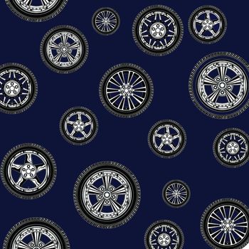 540211-2015手绘简约轮胎