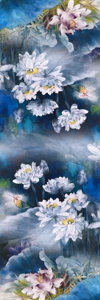 荷花印花华亿平台图片