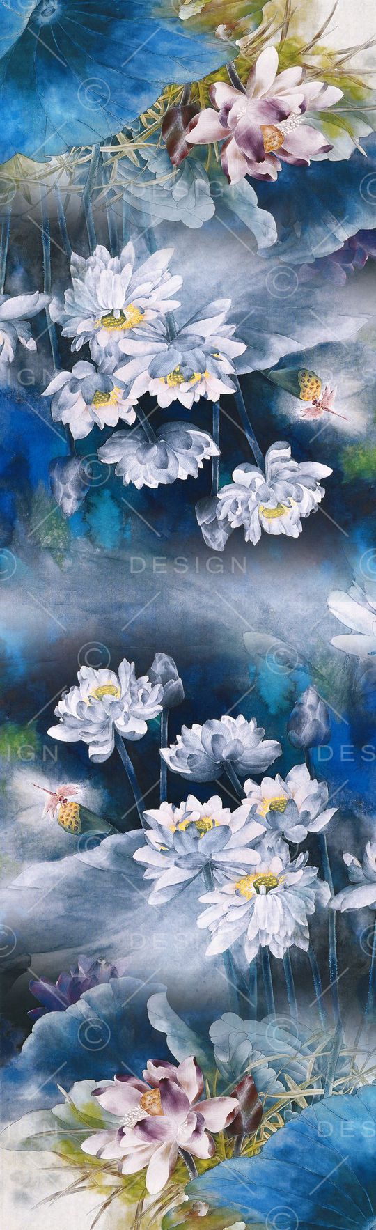 荷花印花华亿平台图片