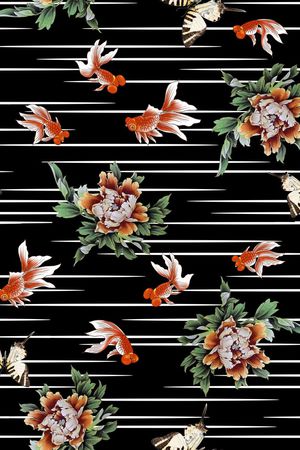 优雅 时尚印花华亿平台图片