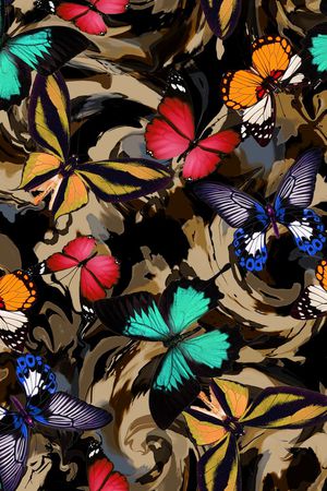 流行 时尚印花华亿平台图片