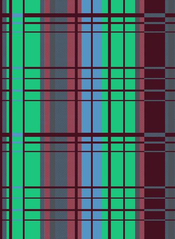 540301-几何格子纹撞色商务休闲秋冬男装衬衫