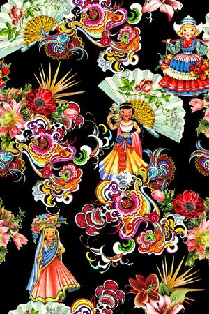 时尚印花华亿平台图片