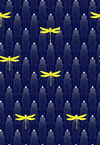 540335-抽象几何圆点蜻蜓图案