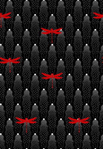 540336-抽象几何圆点蜻蜓图案