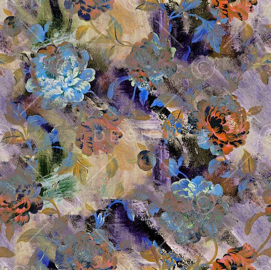 时尚流行绚丽印花华亿平台图片