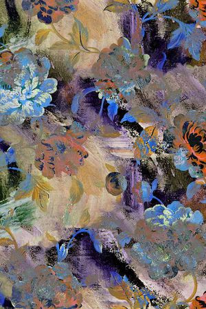 时尚流行绚丽印花华亿平台图片