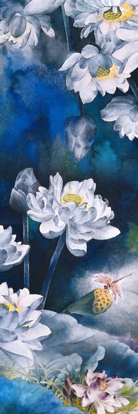 荷花印花华亿平台图片