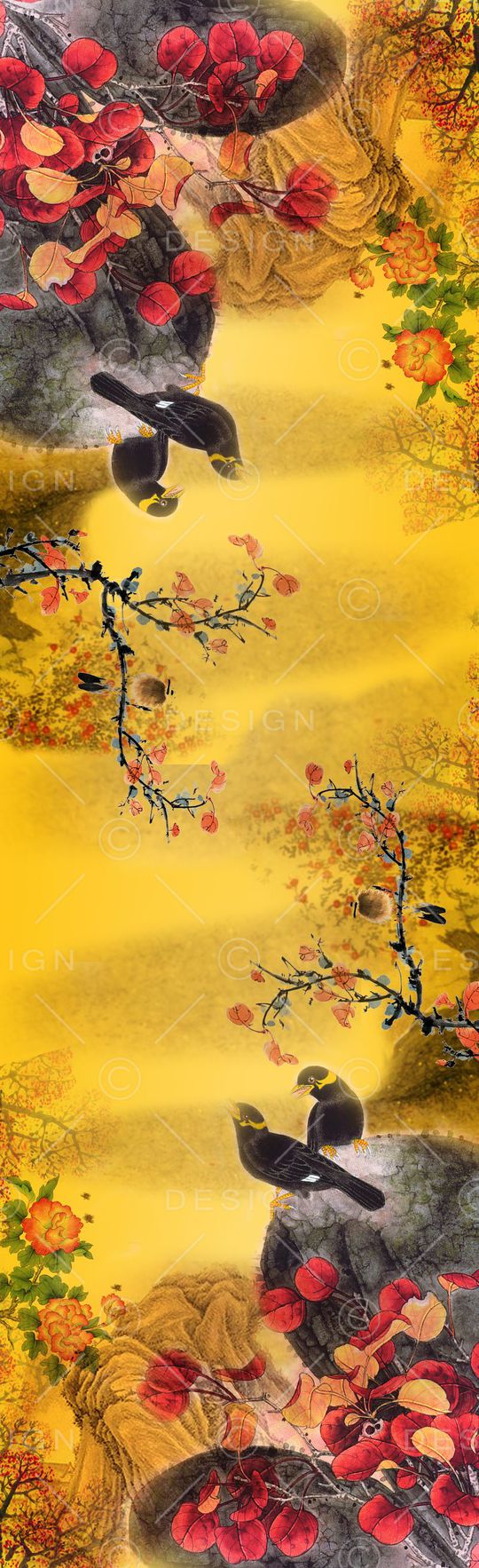 中国风印花华亿平台图片