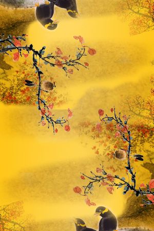 中国风印花华亿平台图片