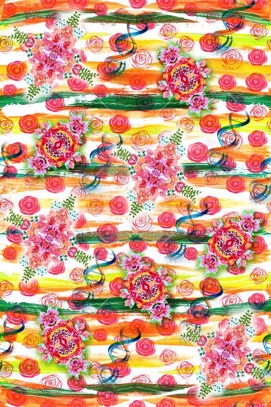 写意印花华亿平台图片