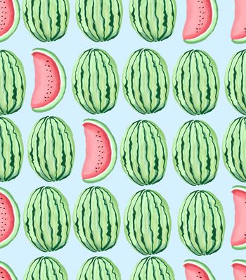 540432-手绘水彩西瓜