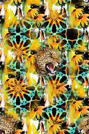 抽象印花华亿平台图片