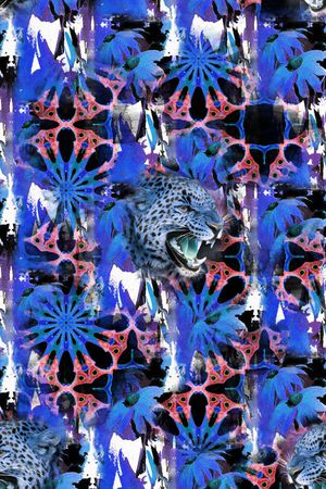 抽象印花华亿平台图片