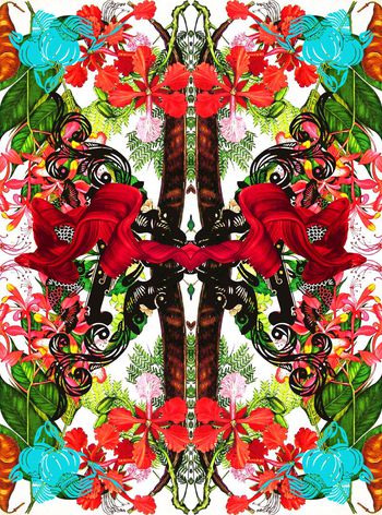 540475-时尚中国风古典花纹花卉灯笼图案