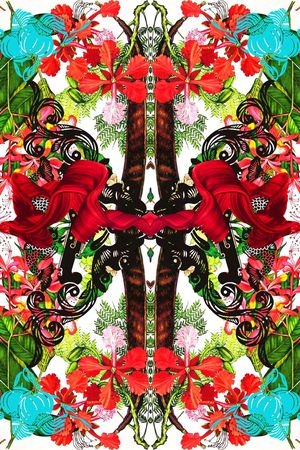 中国风印花华亿平台图片