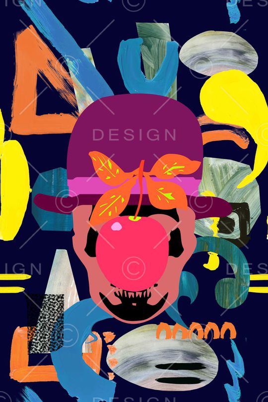 抽象印花华亿平台图片