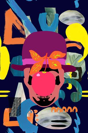 抽象印花华亿平台图片