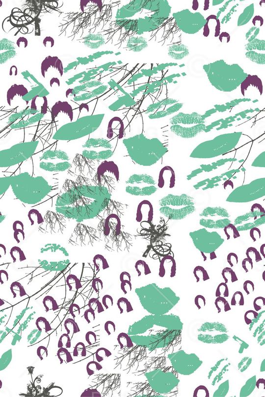 荧光绿嘴型印花华亿平台图片