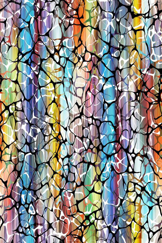 抽象炫彩印花华亿平台图片