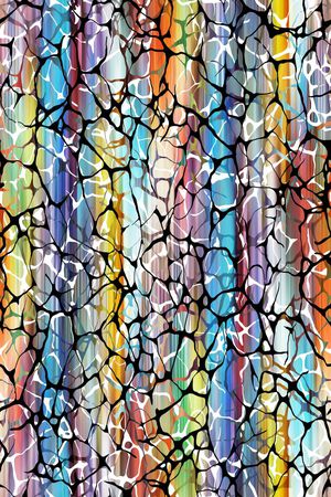 抽象炫彩印花华亿平台图片