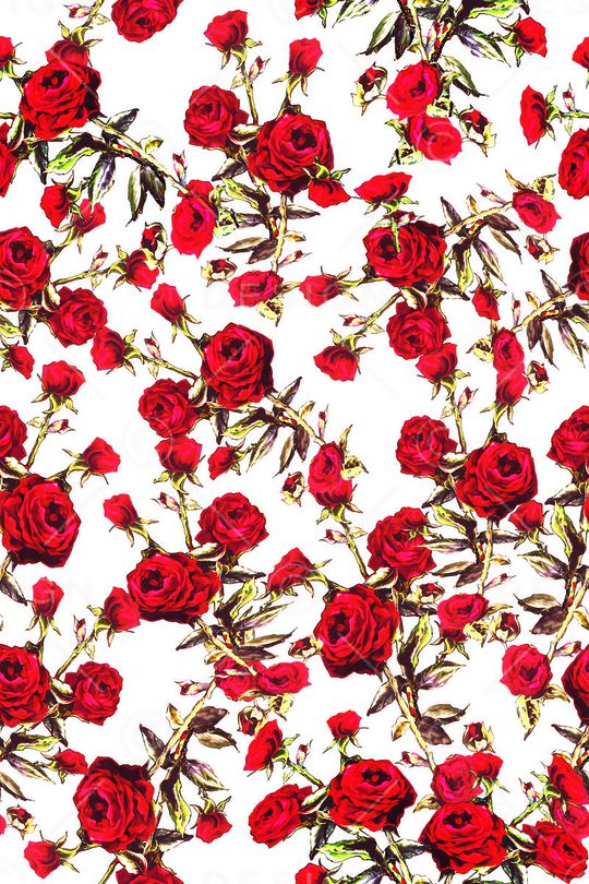 复古花卉印花华亿平台图片