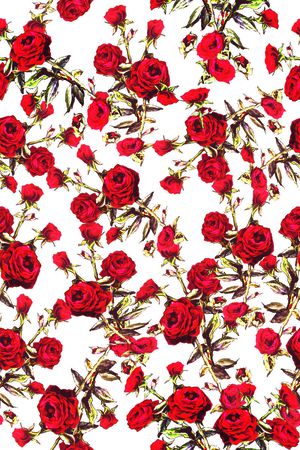 复古花卉印花华亿平台图片