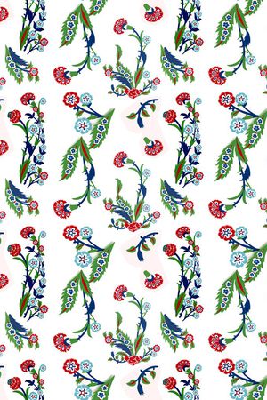 民族田园风印花华亿平台图片