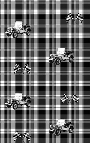 541066-时尚格子车子男装图案