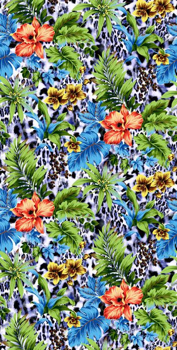 541081-时尚豹纹 花卉 服装 家纺 华亿平台