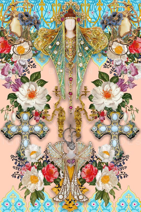 欧式印花华亿平台图片