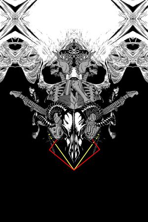 吉他印花华亿平台图片