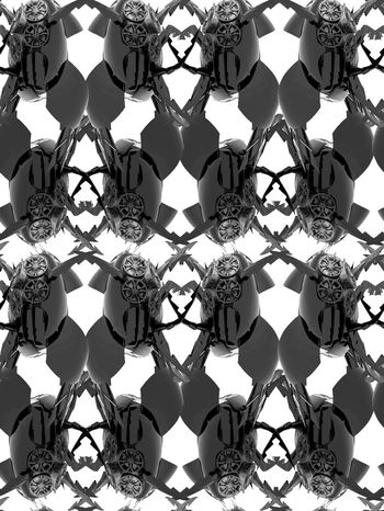 541239-抽象机械昆虫反光纹理图案