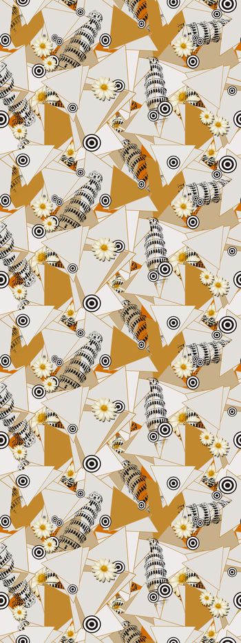 几何 抽象 块面 斜塔印花华亿平台图片