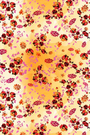 花卉 云纹印花华亿平台图片