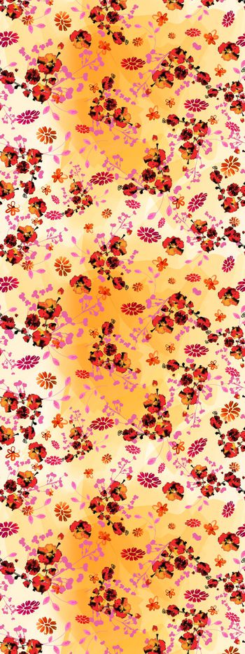 花卉 云纹印花华亿平台图片