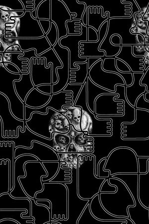 抽象印花华亿平台图片