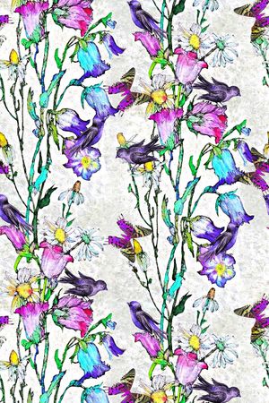 手绘印花华亿平台图片