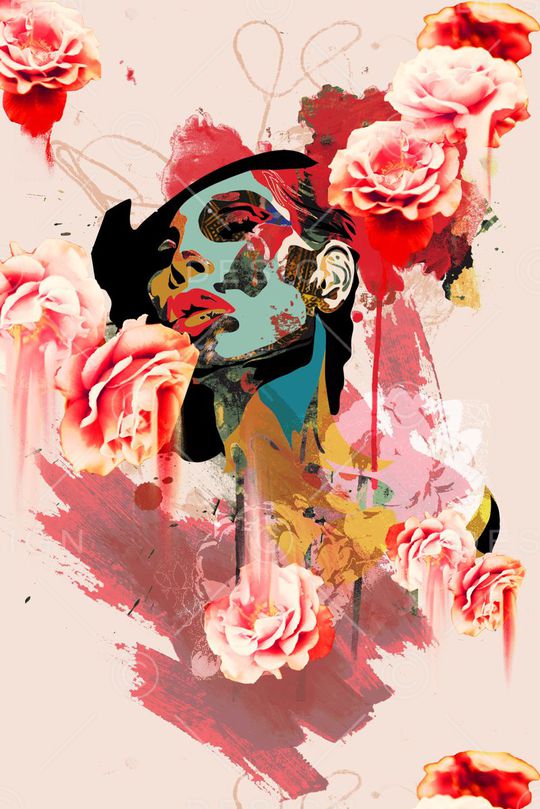 潮流个性女士T恤定位华亿平台印花华亿平台图片