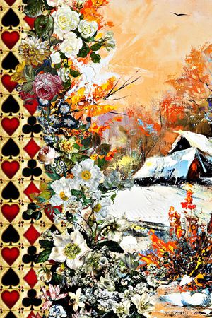 欧式印花华亿平台图片