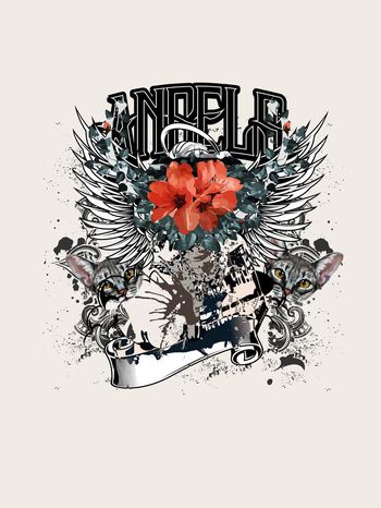 541526-几何花卉猫咪定位