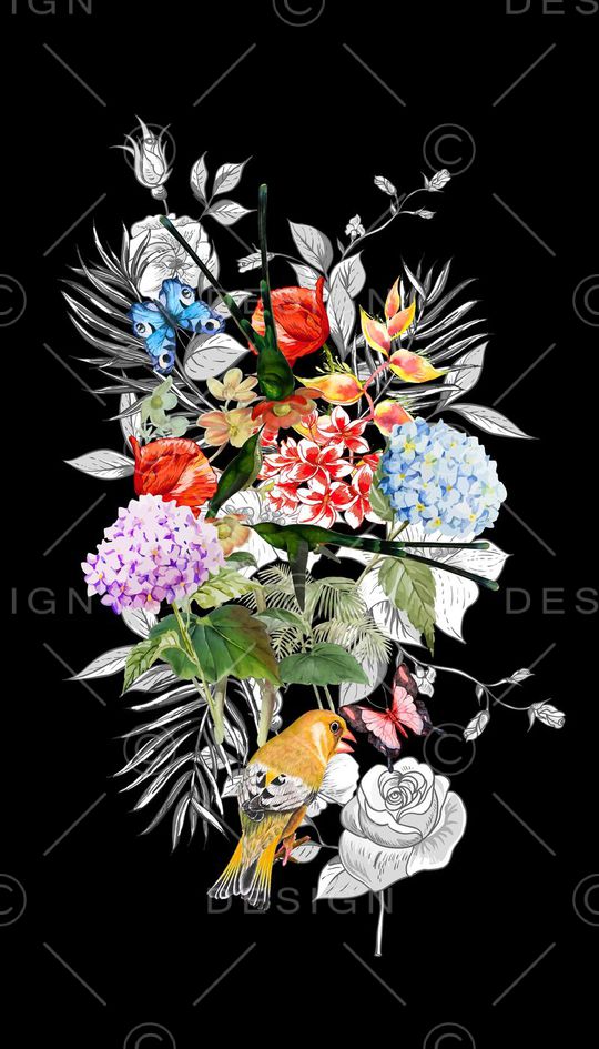 潮流时尚印花华亿平台图片