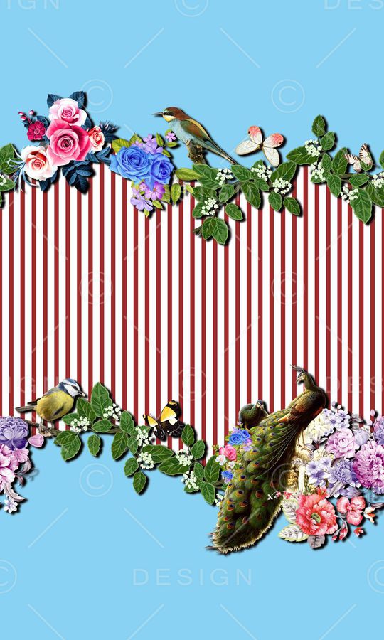 几何线条印花华亿平台图片